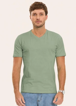 Diametro - Camiseta Básica Masculina Verde - DIAMETRO