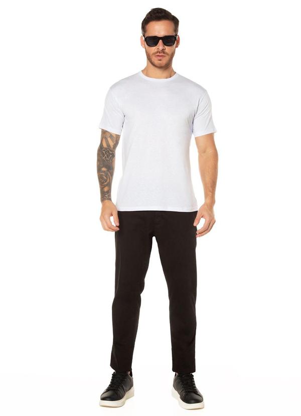 Rovitex - Camiseta Básica Meia Malha Masculina Branco 2