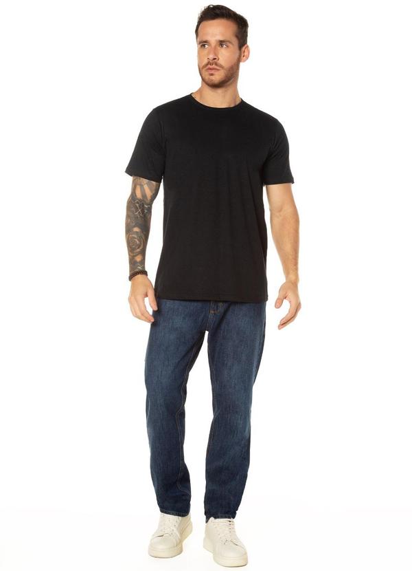 Rovitex - Camiseta Básica Meia Malha Masculina Preto 2