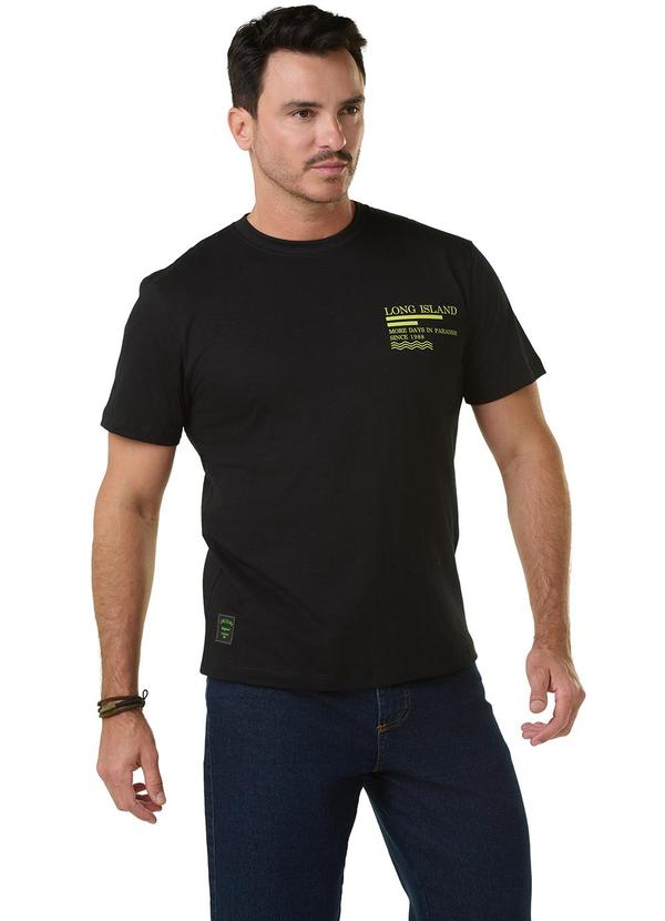 Long Insland - Camiseta Básica Paradise Preto 2