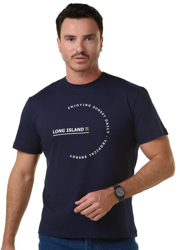 Long Insland - Camiseta Básica Tropical Energy Azul