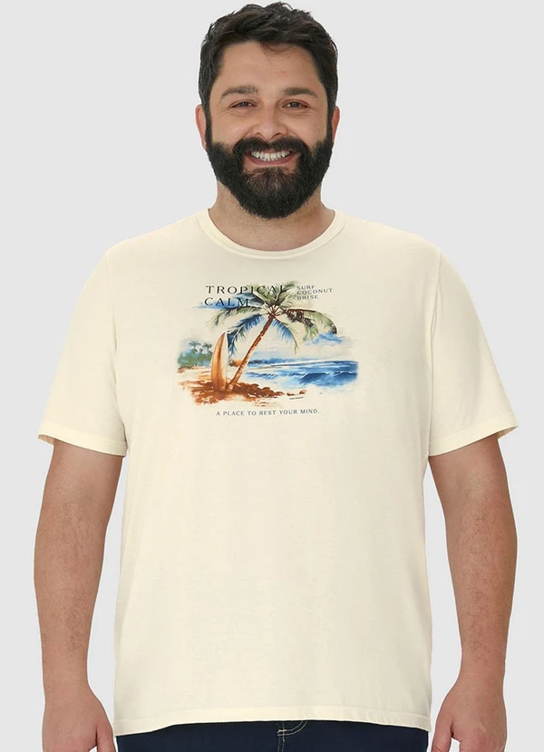 Malwee - Camiseta Bege Litoral 4