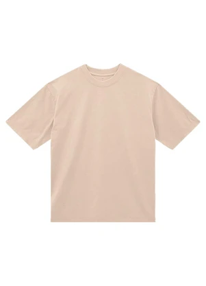 Malwee - Camiseta Boxy em Malha Areia - MALWEE