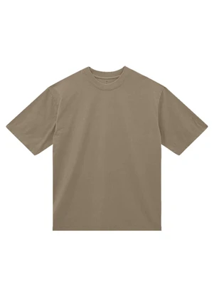 Malwee - Camiseta Boxy em Malha Taupe - MALWEE