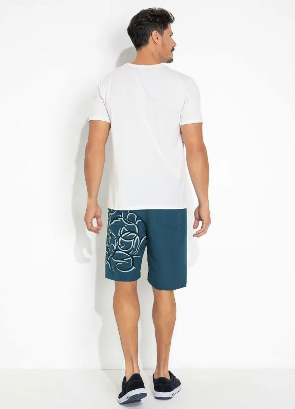 Moda Pop - Camiseta Branca com Estampa Localizada 5