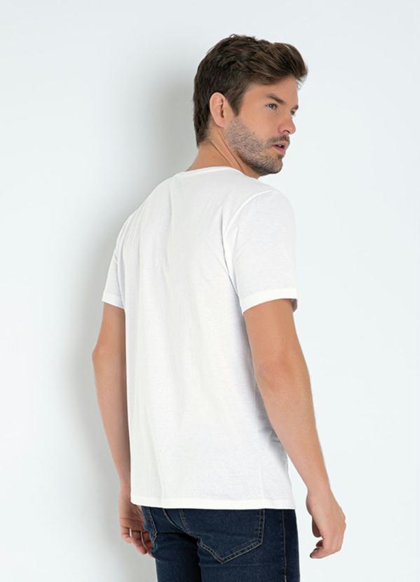Outlet - Camiseta Branca com Estampa na Frente 2