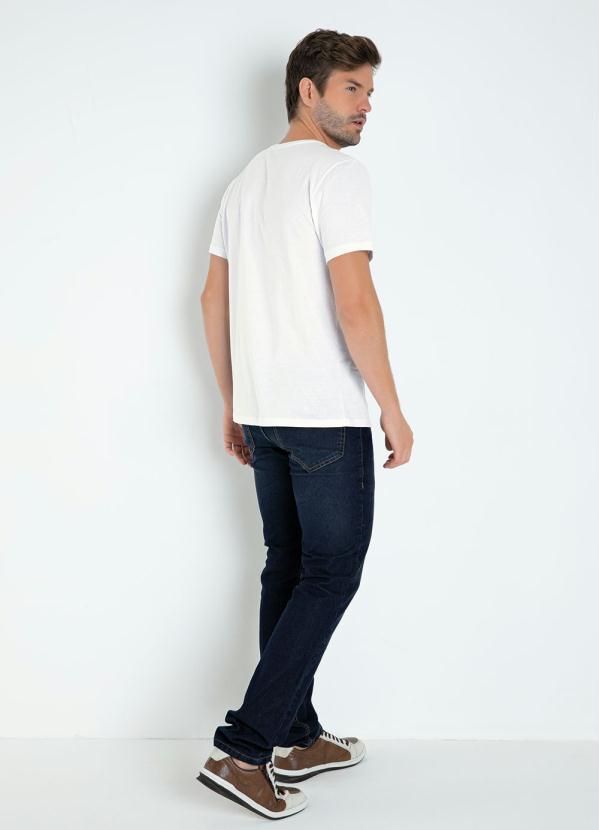 Outlet - Camiseta Branca com Estampa na Frente 4