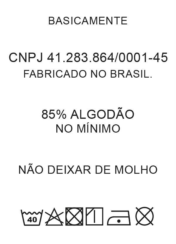 Outlet - Camiseta Branca em Ribana com Mangas Curtas 6