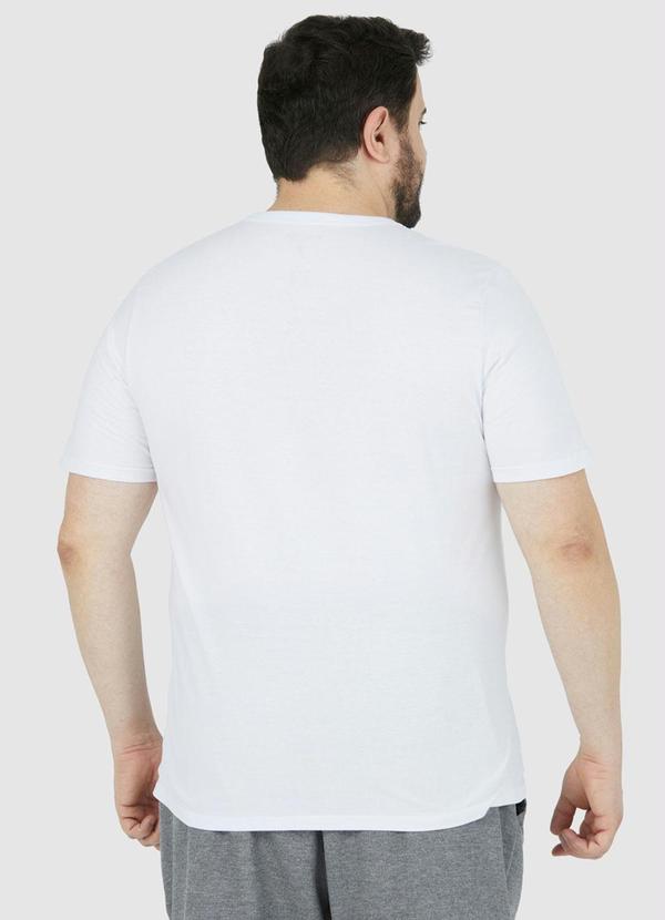 Malwee Plus - Camiseta Branca Masculina em Malha Plus 4