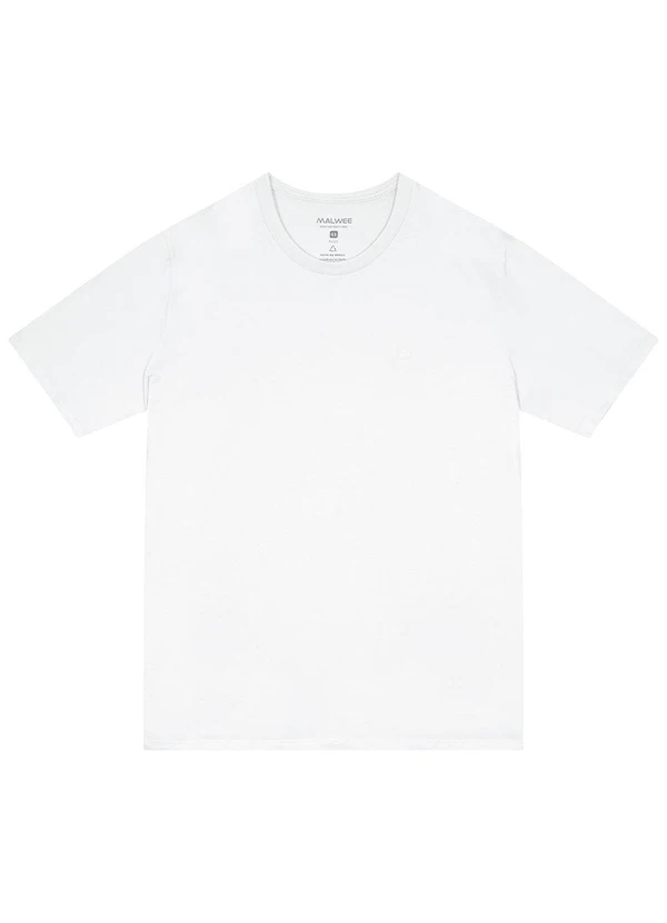 Malwee Plus - Camiseta Branca Tradicional Cotton 3