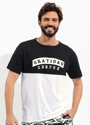 Moda Pop - Camiseta Branco em Malha de Algodão - MODA POP