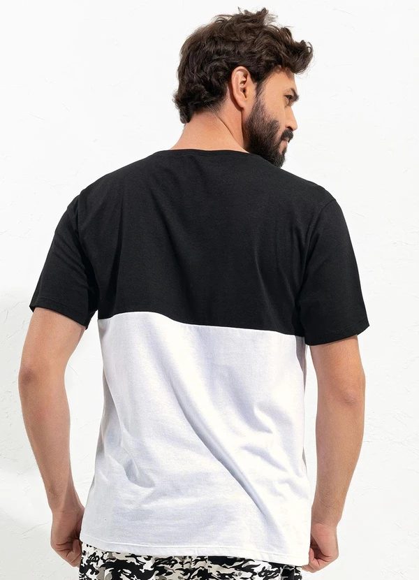 Moda Pop - Camiseta Branco em Malha de Algodão 2