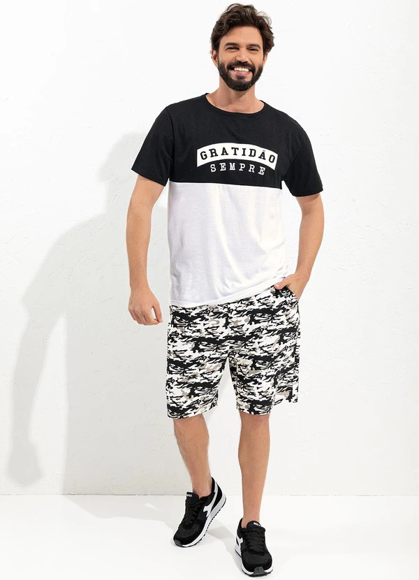 Moda Pop - Camiseta Branco em Malha de Algodão 3