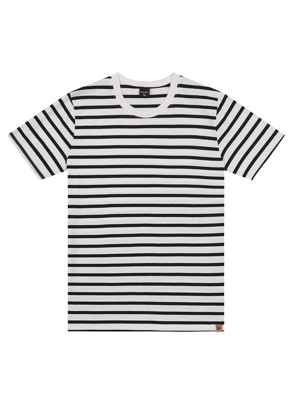 Malwee - Camiseta Branco Tradicional Listrada 3