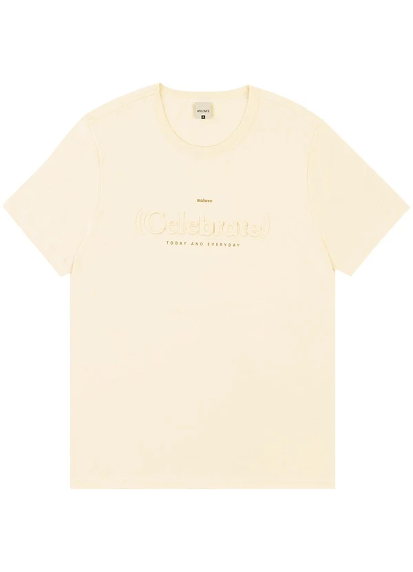 Malwee - Camiseta Celebrate em Malha Off White 3