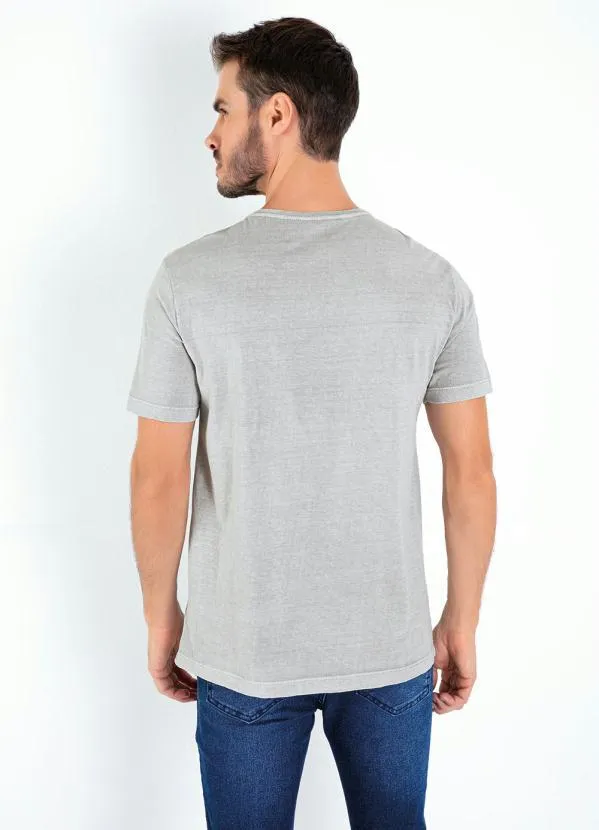 Multimarcas - Camiseta Cinza com Estampa na Frente 4
