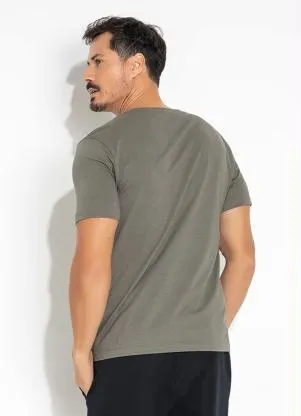 Moda Pop - Camiseta Cinza Estampada - MODA POP