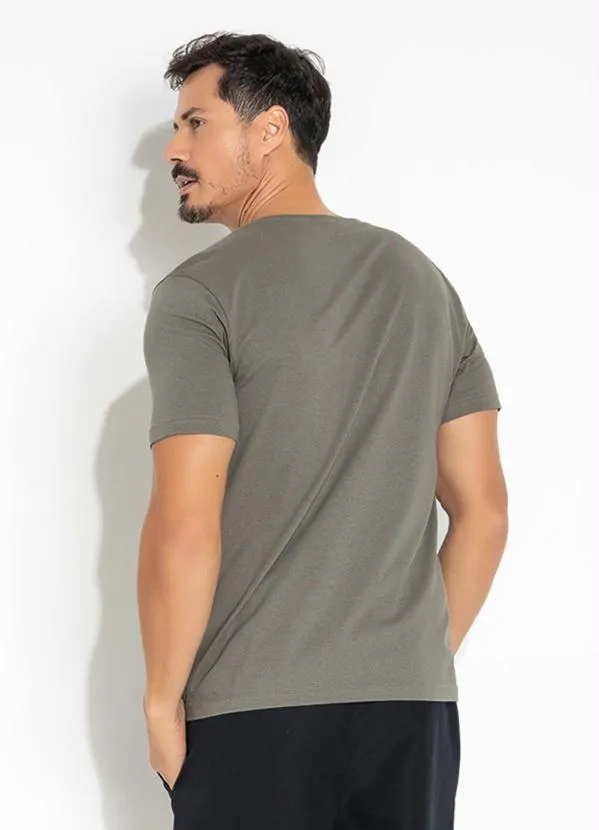 Moda Pop - Camiseta Cinza Estampada 2