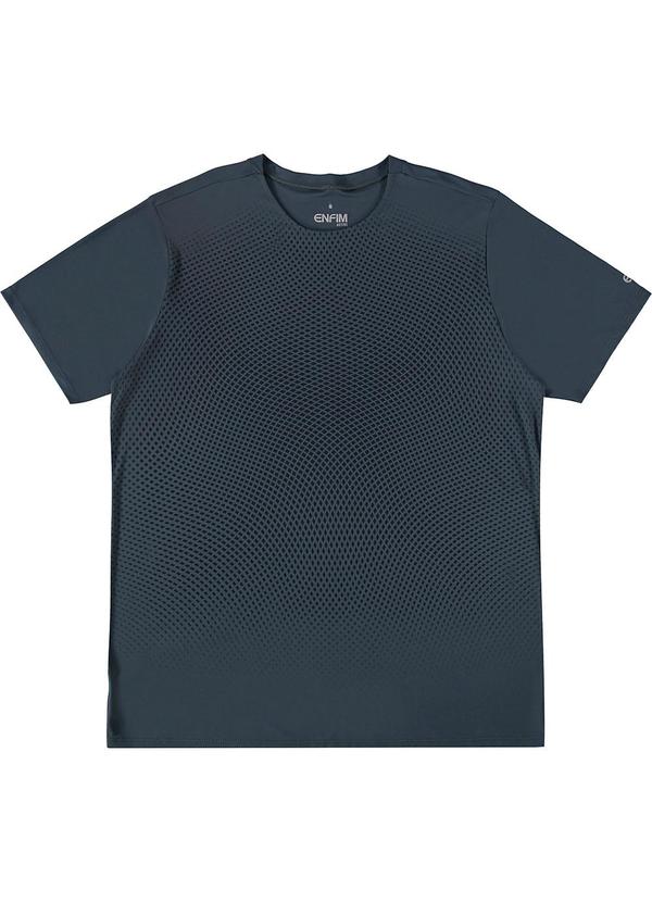 Enfim - Camiseta Cinza Grafite Tradicional Dry Uv