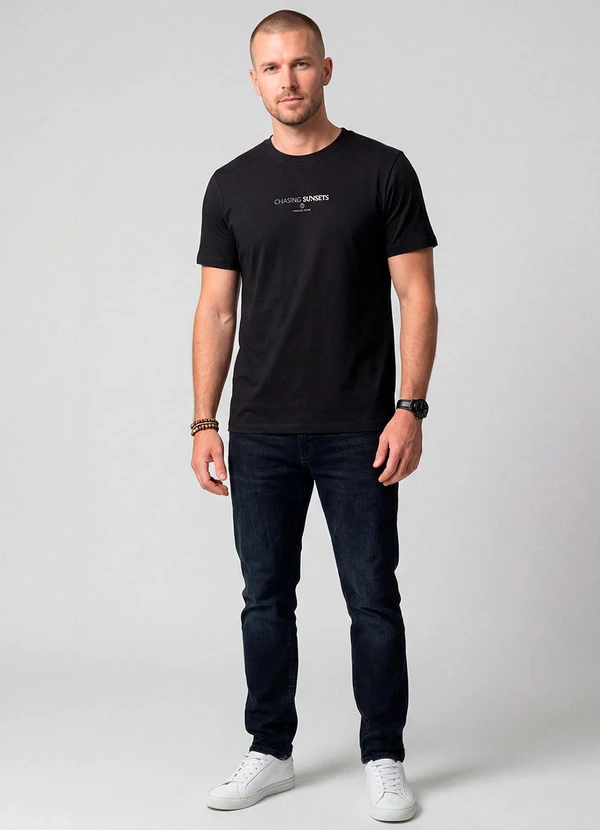 Diametro - Camiseta com Estampa Localizada Preto 3