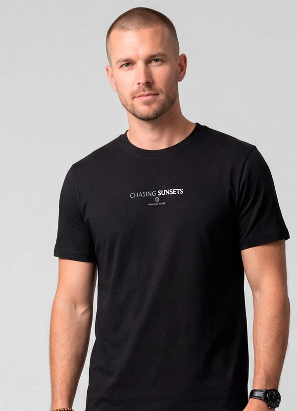 Diametro - Camiseta com Estampa Localizada Preto 4