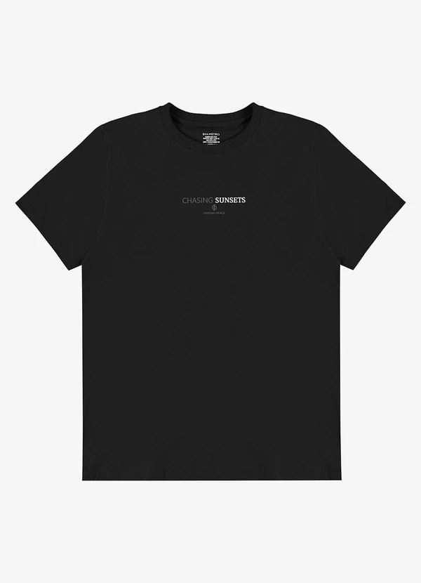 Diametro - Camiseta com Estampa Localizada Preto 5