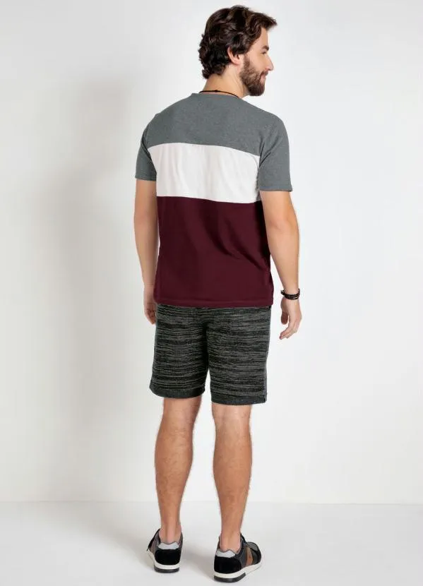 Moda Pop - Camiseta com Recortes Mescla 4