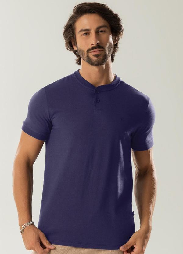 Exco - Camiseta Comfort com Bordado Azul