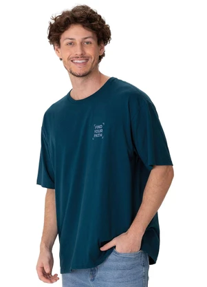 Malwee - Camiseta Comfort Find Your Path Azul Petróleo - MALWEE