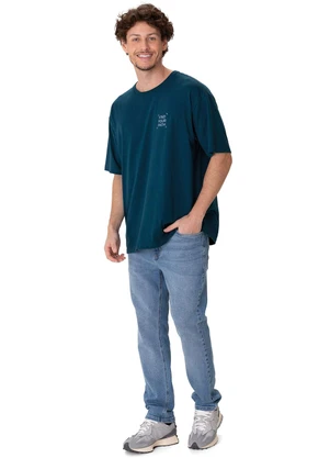 Malwee - Camiseta Comfort Find Your Path Azul Petróleo - MALWEE
