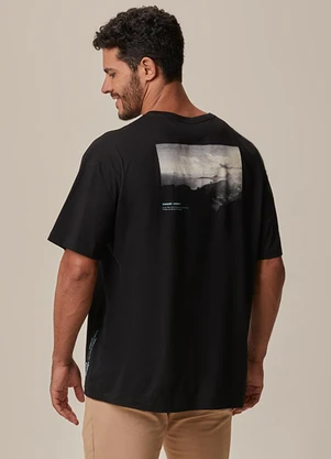 Malwee - Camiseta Comfort Summer Journey Preto - MALWEE