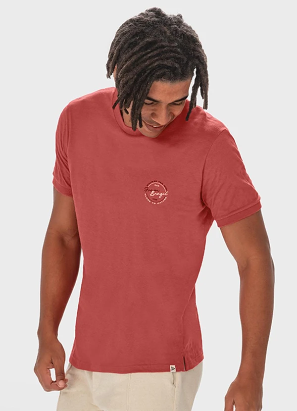 Malwee - Camiseta Coral From Brazil Trabalhada