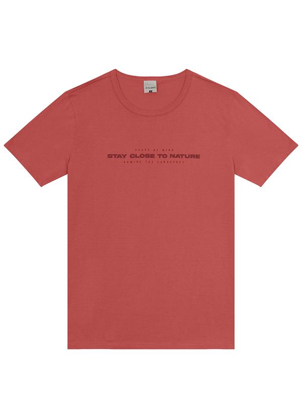 Malwee - Camiseta Coral Stay Close To Nature em Malha