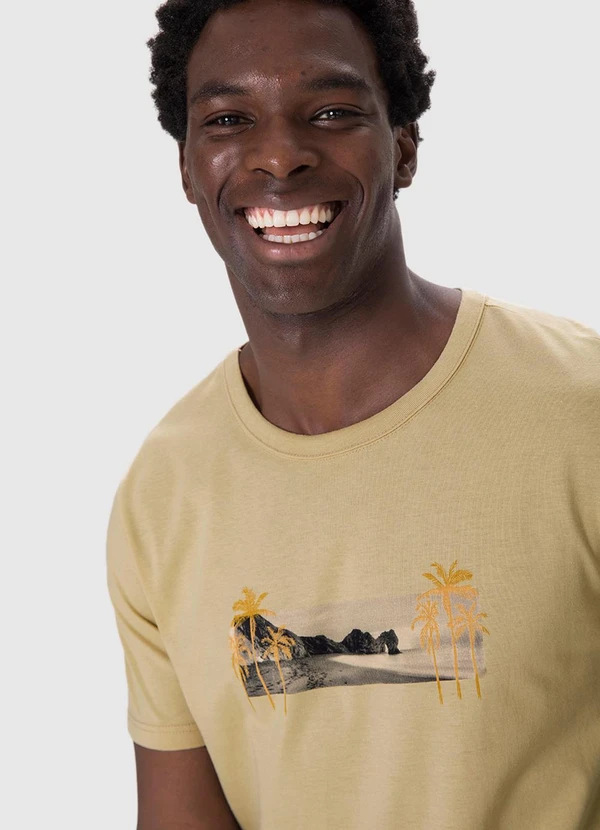 Malwee - Camiseta Costa Tropical Cáqui 4