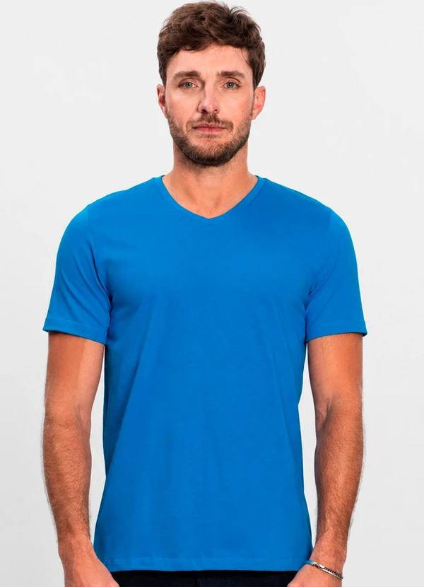 Diametro - Camiseta Cotton Leve Masculina Azul
