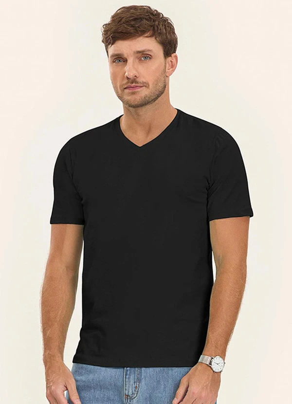 Diametro - Camiseta Cotton Leve Masculina Preto