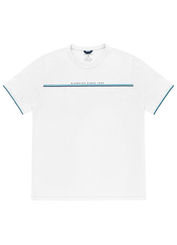 Diametro - Camiseta de Cotton Leve Branco 5