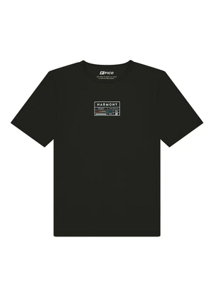 Fico - Camiseta de Mangas Curtas em Malha Cotton Preto - FICO