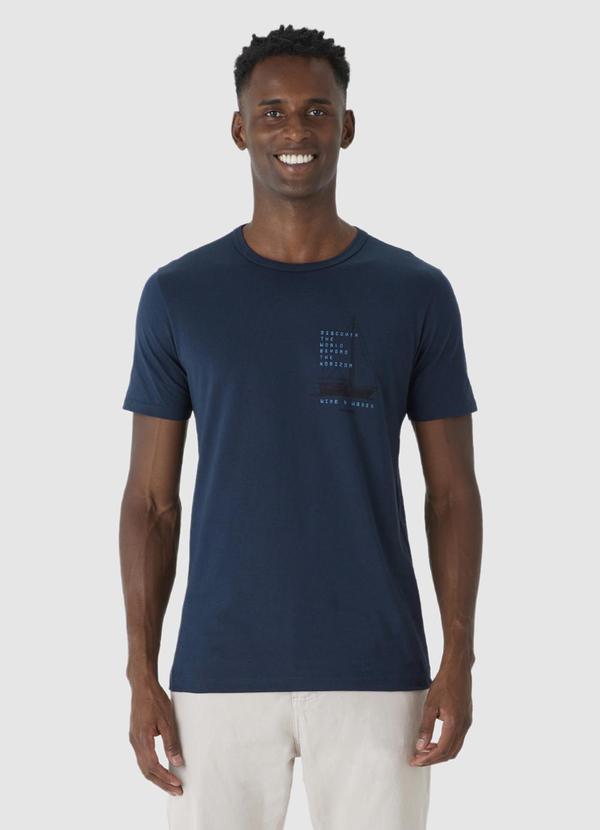 Malwee - Camiseta Discover World Beyond The Horizon Azul