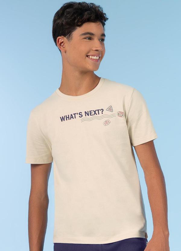 Exco - Camiseta Efeito Bicolor Comfort Bege