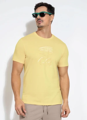 Exco - Camiseta em Algodão Amarelo - EXCO