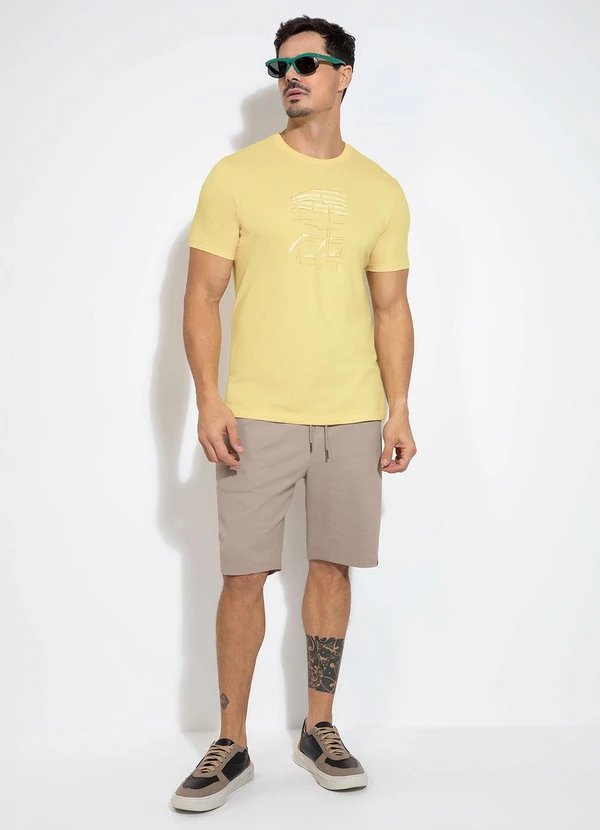 Exco - Camiseta em Algodão Amarelo 4