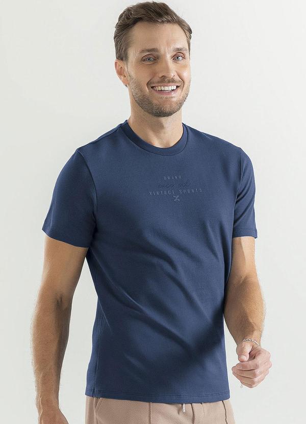 Exco - Camiseta em Algodão Azul Escuro 1
