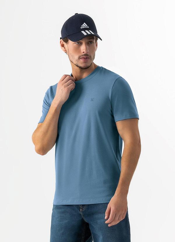 Exco - Camiseta em Algodão Azul