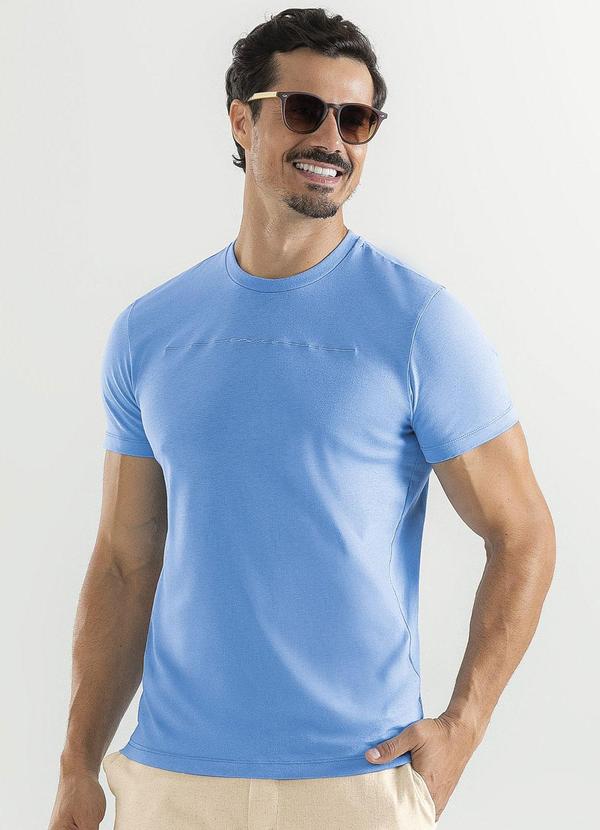 Exco - Camiseta em Algodão Azul