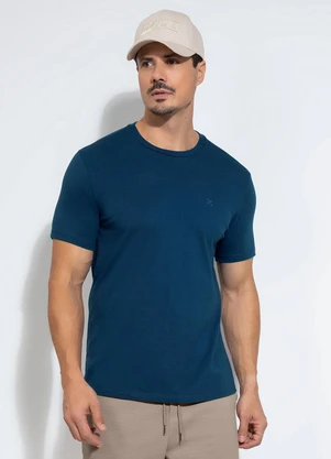 Exco - Camiseta em Algodão Azul - EXCO