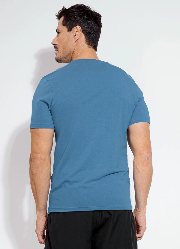 Exco - Camiseta em Algodão Azul 2
