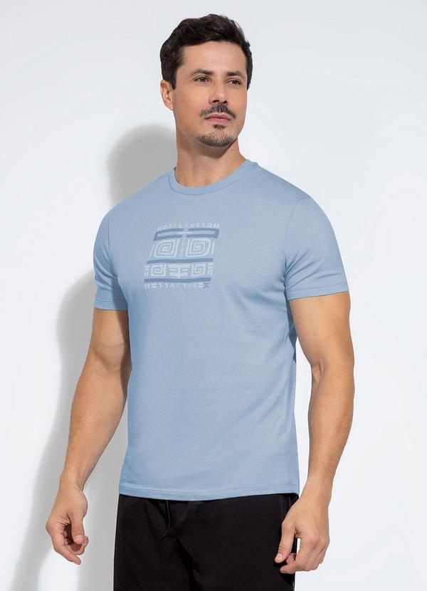 Exco - Camiseta em Algodão Azul