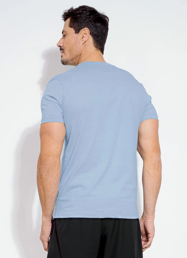 Exco - Camiseta em Algodão Azul 2