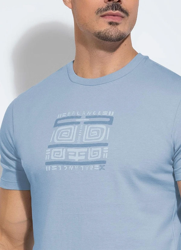 Exco - Camiseta em Algodão Azul 3